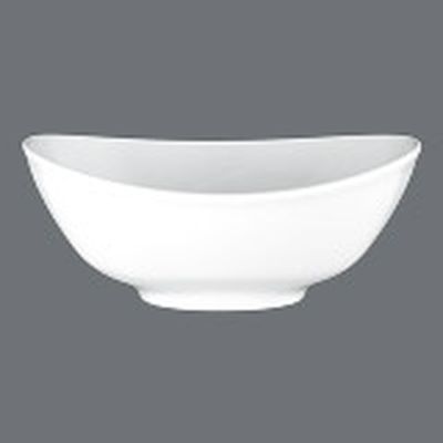 Bowl Meran weiß, oval 15,5cm, tief 5 cm, 0,35 l ohne Untertasse
