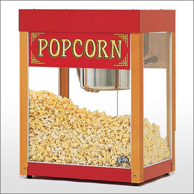 | Popcornmaschine mittel, 230 V / 1,75 KW, BxTxH 50x50x85 cm |A|