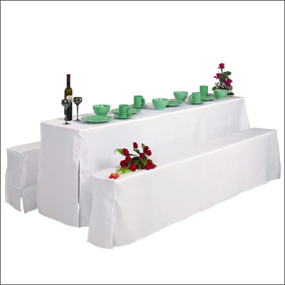 Set / HeurigengarniturHussen weiß 200/50 cm bestehend aus: