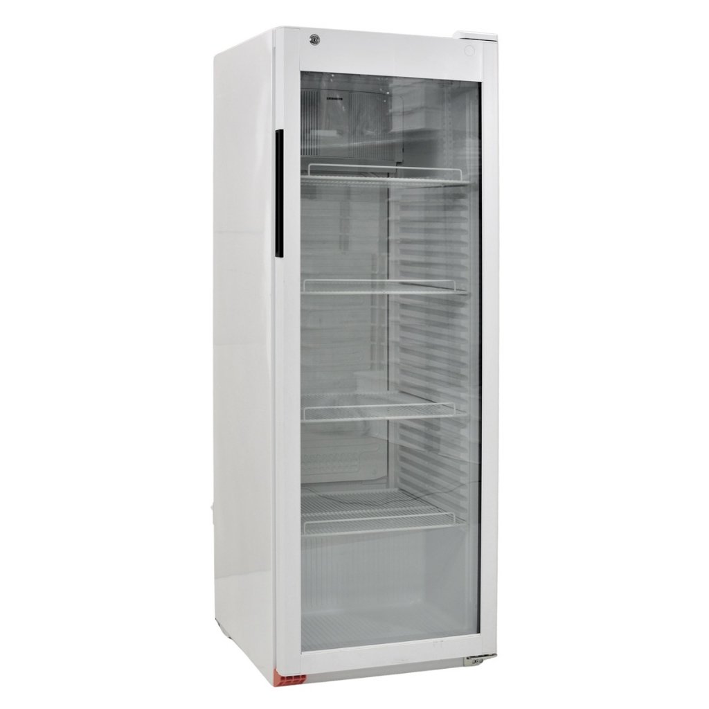 Getränkekühlschrank Glastür (NEU), 350 l, "schnelle Kühlung mit Innenventilator", BxTxH 60x67x166 cm, 4ZG