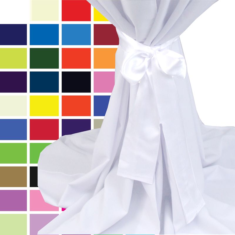 Schleife L 11x200 cm in verschiedenen Farben - Farbpalette: für Überwurfhusse, Stehtisch u. Stuhl |S|