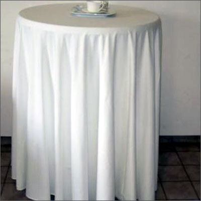 Set / Stehtisch O 85 cm mit Tischtuch rund weiß, bestehend aus: