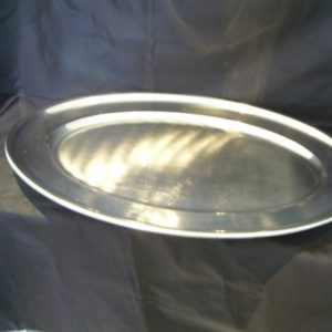 Buffetplatte oval 60x45 cm, T 2 cm CrNi