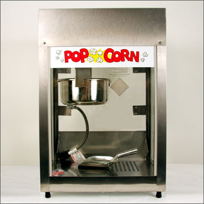 | Popcornmaschine klein, 230 V / 1,75 KW, BxTxH 47x43x70 cm |A|